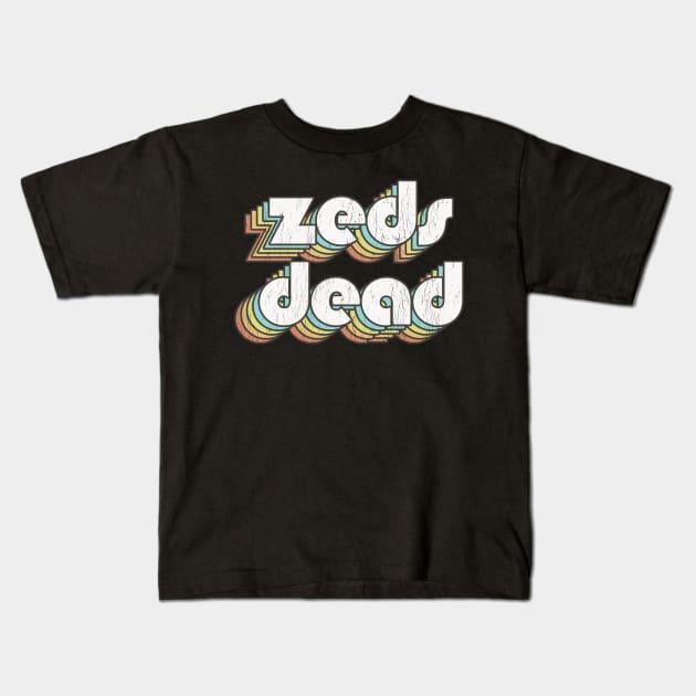 Zeds Dead / Rainbow Vintage Kids T-Shirt by Jurou
